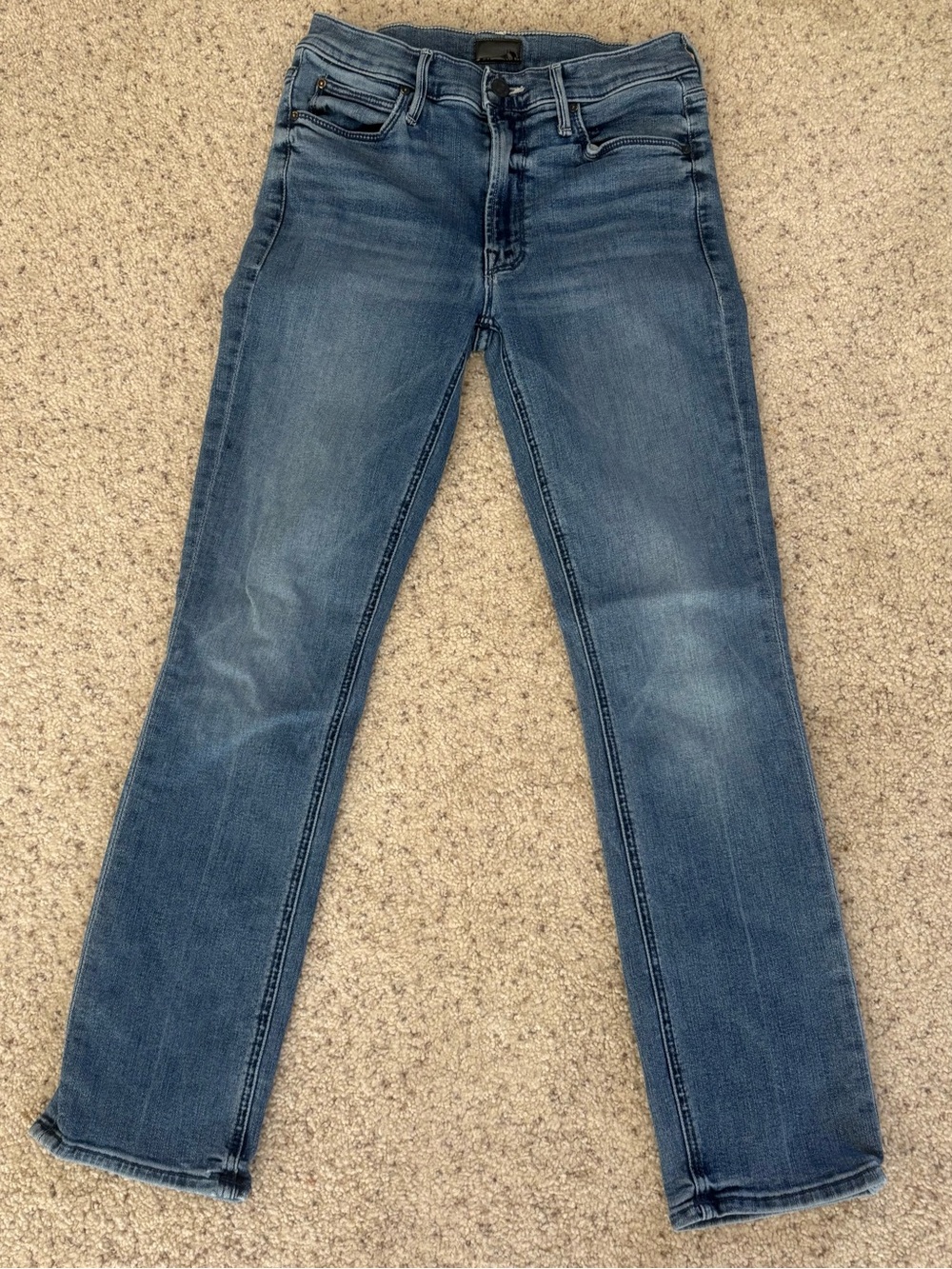 MOTHER The Mid Rise Dazzler Ankle in Medium Blue Wash Jeans